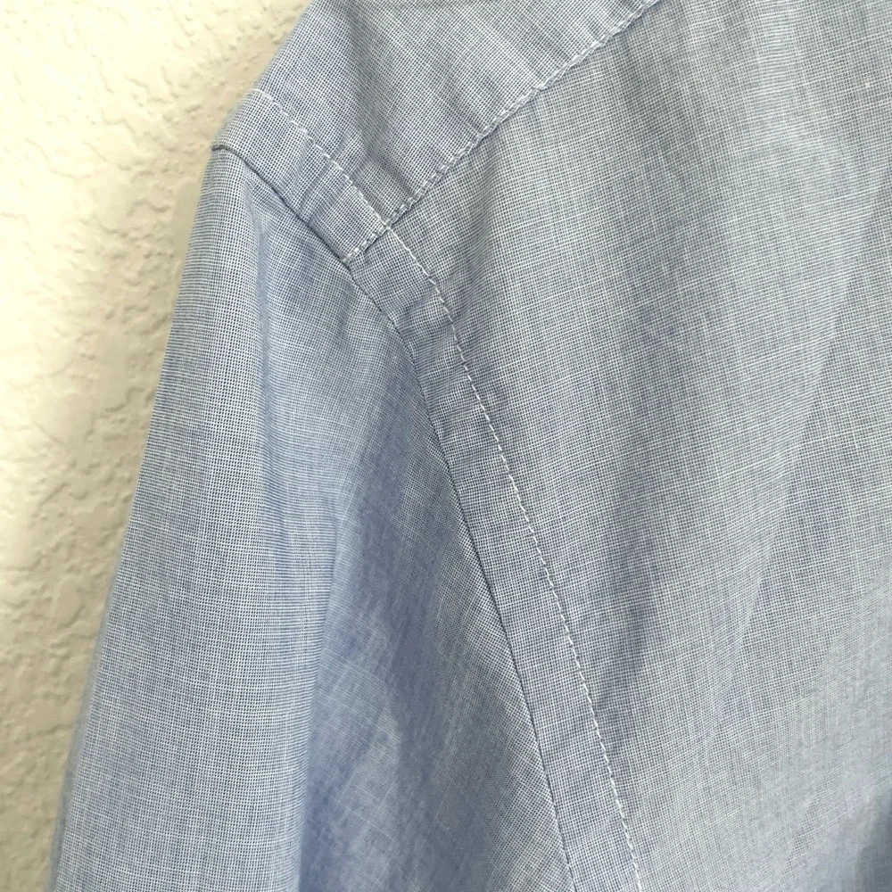 J. Crew Light Blue Button-Down Shirt Large Slim Fit